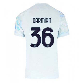 Billige Fotballdrakt Inter Milan Matteo Darmian #36 Replika Bortedrakt 2025-26 Kortermet